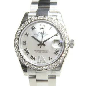 Rolex Datejust 31 178384 White Dial Diamond Bezel Automatic Replica Watch