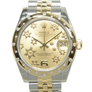 Rolex Datejust 31 178343 Yellow Rolesor-Style Automatic Replica Watch