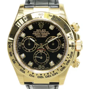 Rolex Daytona Replica Watch Black Dial 116518G