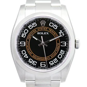 Rolex Oyster Perpetual Replica Watch Black Dial 116000BKORGAR