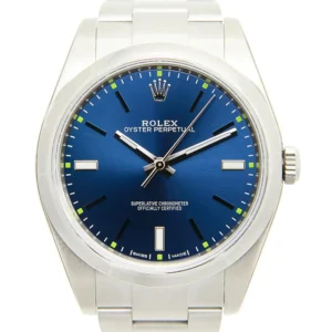 Rolex Oyster Perpetual Replica Watch Blue Dial 114300BL O
