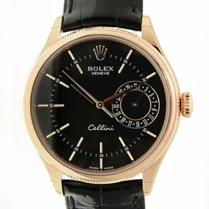 Rolex Cellini Replica Watch 39mm Black 50515