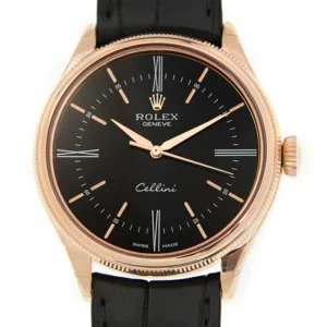 Rolex Cellini Replica Watch Black Dial 50505