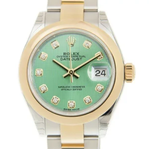 Rolex Lady-Datejust 279163 Replica Green Dial Two-Tone Automatic Watch