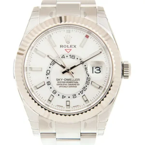 Rolex Sky-Dweller Replica Watch White Dial 326934-0001