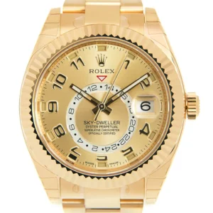 Rolex Sky-Dweller Replica Watch 42mm Gold 326938