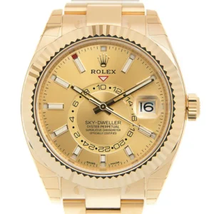 Rolex Sky-Dweller Replica Watch 42mm Gold 326938-0003