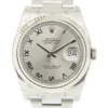 Rolex Datejust Replica 36 116234 Gray Dial White-Gold Fluted Bezel Automatic Watch