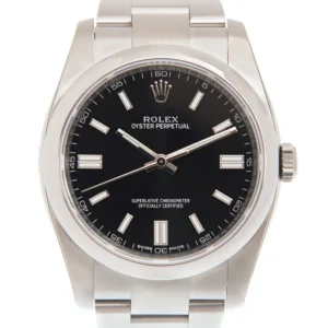 Rolex Oyster Perpetual Replica Watch Black Dial 116000