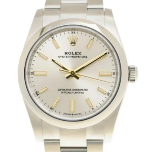 Rolex Oyster Perpetual Replica Watch Silver Dial 124200-0001