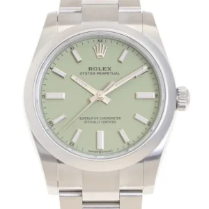 Rolex Oyster Perpetual Replica Watch 34mm Light Green 124200-0006